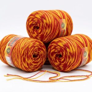 QEEMAT Traditional Sacred Red & Yellow Mouli / Kalawa Thread Spool - Pack of 3